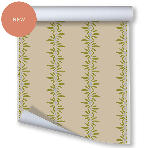 Periwinkle Green on Bisque
