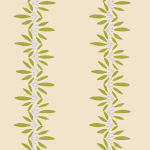 Periwinkle Green on Bisque